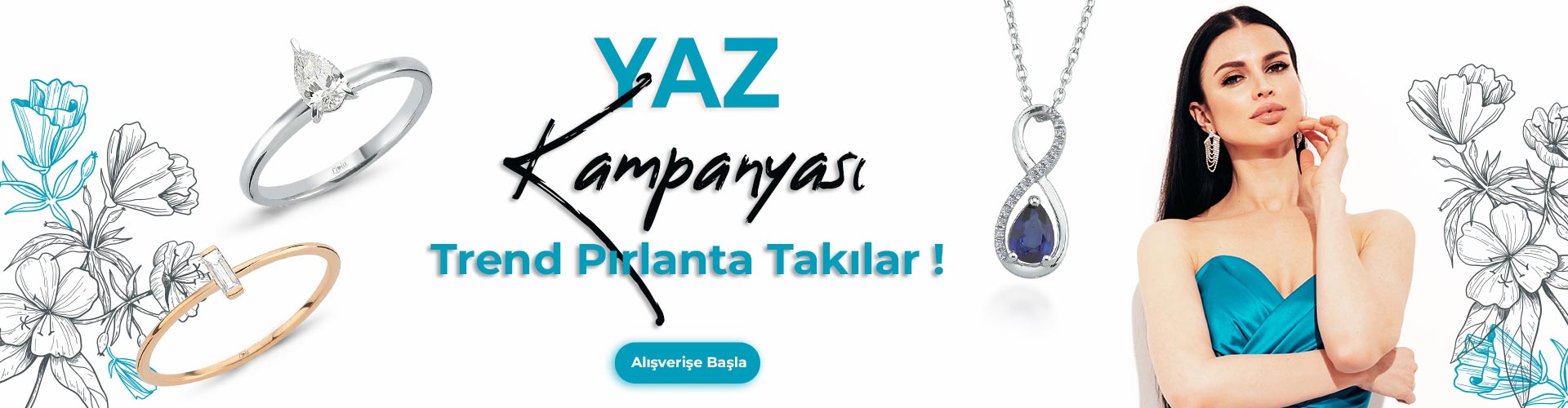 Pırlanta Baget Yüzükler