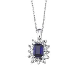 0,04 ct Pırlanta Renkli Taşlı Kolye