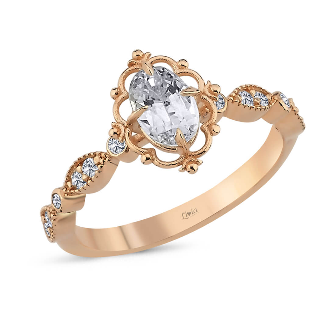0,13 ct Pırlanta Fantazi Yüzük