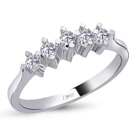 0,25 ct Pırlanta Beştaş Yüzük