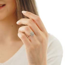 0,17 ct Pırlanta Baget Yüzük