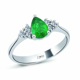 0,16 ct Pırlanta Renkli Taşlı Yüzük