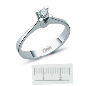 0,18 ct Pırlanta Tektaş Yüzük