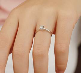 0,21 ct Pırlanta Tektaş Yüzük