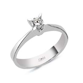 0,17 ct Pırlanta Tektaş Yüzük
