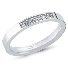 0,12 ct Pırlanta Yarım Tur Yüzük